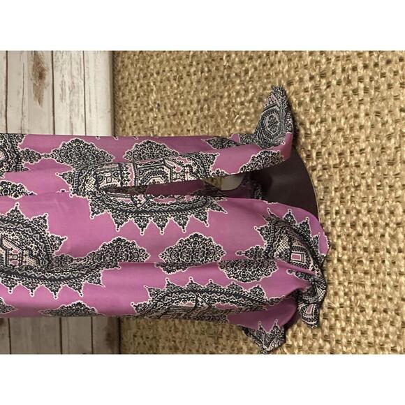 Anthropologie Maeve Annas boho purple flowy silk chiffon maxi dress Size XS - Picture 6 of 9